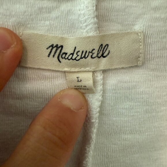 Madewell – White Long Sleeve Tee - Picture 2 of 3